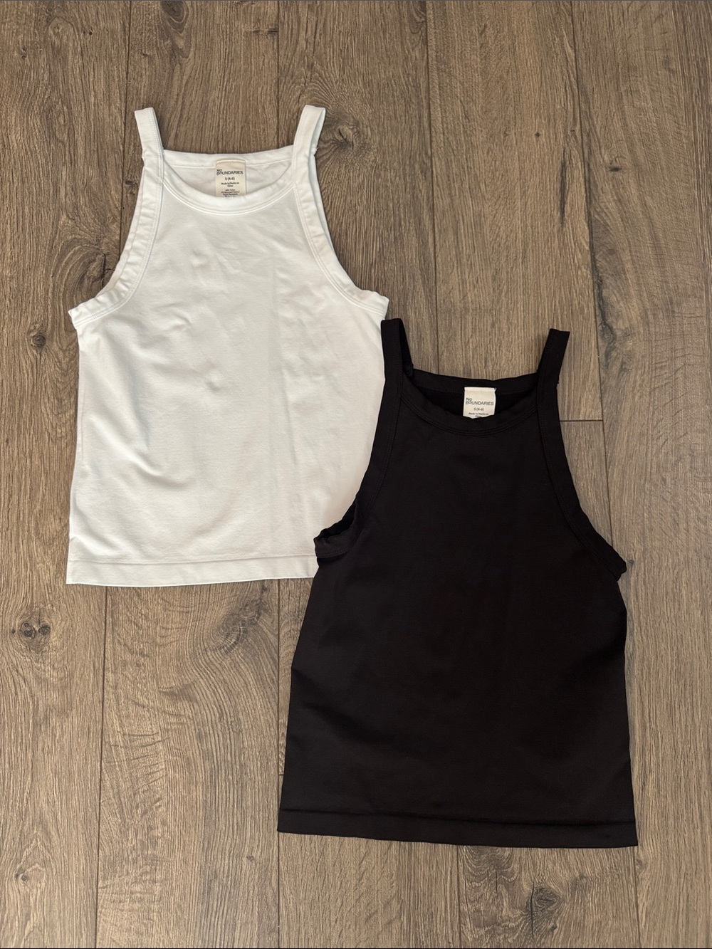 No Boundaries Women's  Tank Tops — White & Black (2-Pack) - NWOT never worn